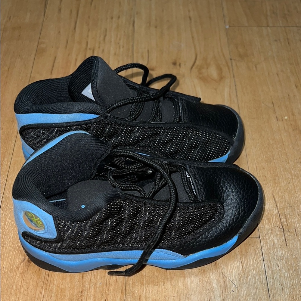 Kids Black and Blue Sneakers